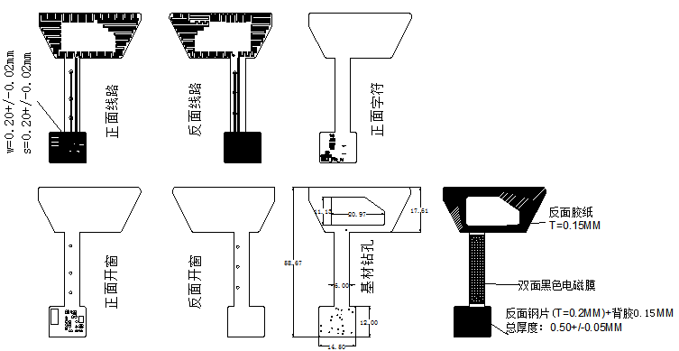 電商ERP組件化柔性線路板手持終端數據采集器分層圖 電商ERP組件化柔性線路板手持終端數據采集器分層圖