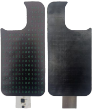 手機(jī)殼超薄柔性數(shù)碼管顯示屏模塊樣品圖 手機(jī)殼超薄柔性數(shù)碼管顯示屏模塊樣品圖